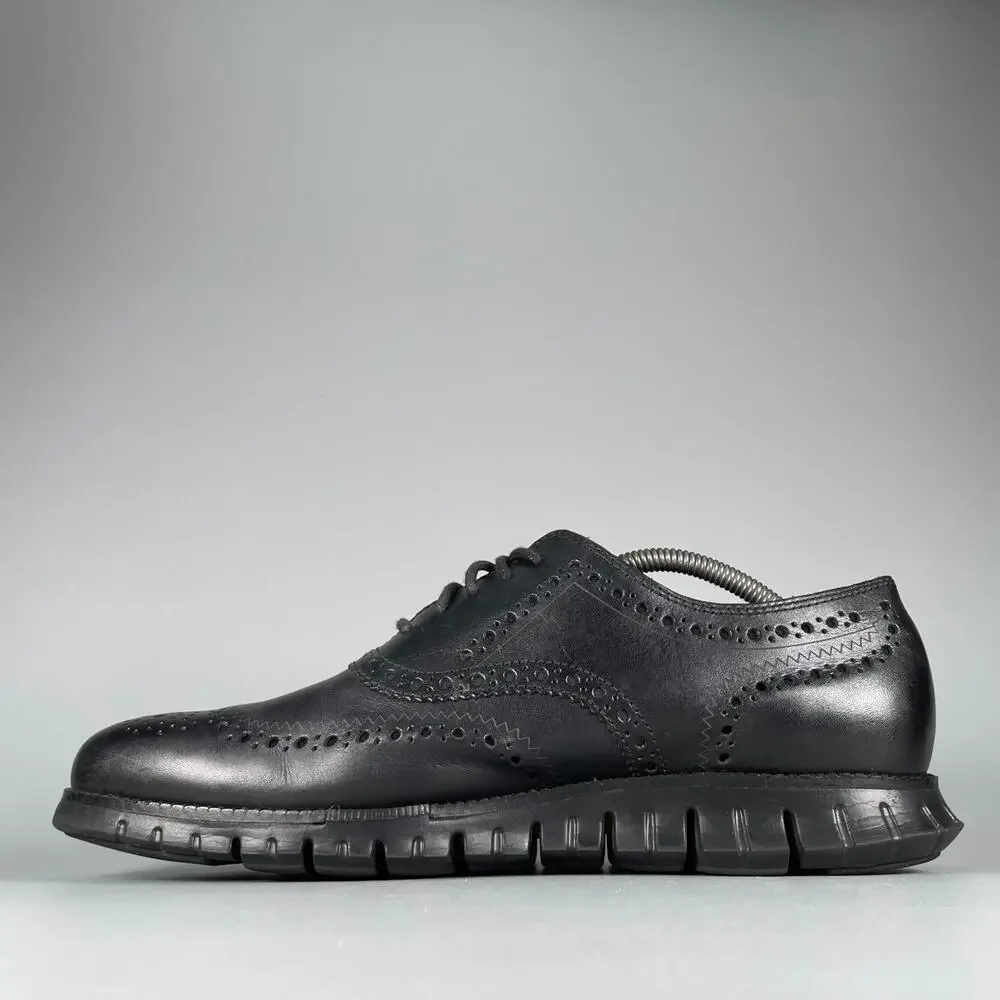 Cole Haan Zerogrand Men's Size 10.5M Black Leather Oxford Dress Shoe Casual EUC